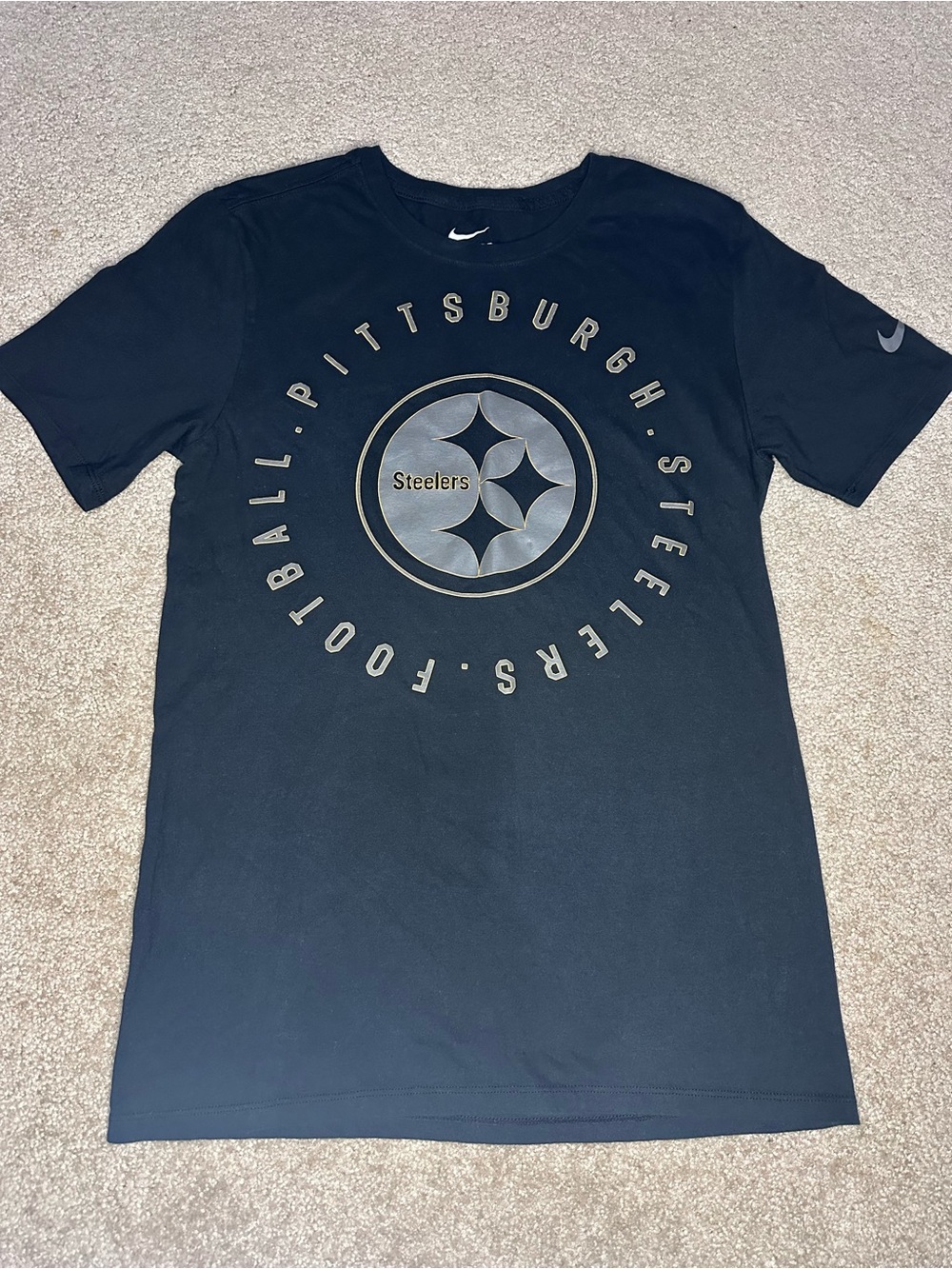 Nike Black Pittsburgh Steelers Circle Logo Tee